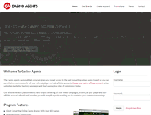 Tablet Screenshot of casinoagents.com